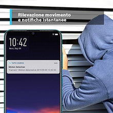 Carica l&#39;immagine nel visualizzatore di Gallery, TP-Link Telecamera Wi-Fi Interno, Videocamera sorveglianza 1080P, Visione Notturna, Audio Bidirezionale, Notifiche in tempo reale del sensore di movimento(Tapo C200)