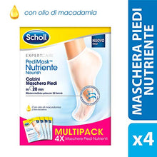 Carica l&#39;immagine nel visualizzatore di Gallery, Scholl Pedimask Maschera Piedi Nutriente con Olio di Macadamia, 4 Paia di... - Ilgrandebazar