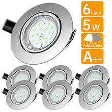 Carica l&#39;immagine nel visualizzatore di Gallery, Lengjoy Faretti LED da Incasso per cartongesso,Orientabile con 2700k silver - Ilgrandebazar