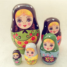 Carica l&#39;immagine nel visualizzatore di Gallery, ULTNICE Bambola russa matrioska di legno Matryoshka 5 pezzi - Ilgrandebazar