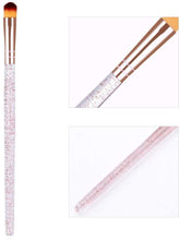Carica l'immagine nel visualizzatore di Gallery, Set di pennelli per trucco Fondotinta Ombretto Pennelli per trucco in polvere sintetica di alta qualità per cosmetici (2 PCS)