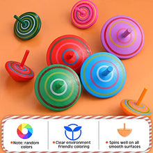 Carica l'immagine nel visualizzatore di Gallery, Annhao 30 Pezzi Mini Trottole, in Legno creativi Gadget compleanno, per bambini di 3-7 anni (Colore Casuale)