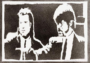 Poster Pulp Fiction Handmade Graffiti Street Art - Artwork