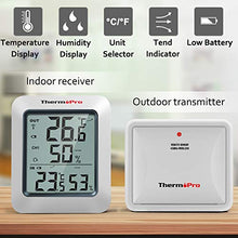 Carica l&#39;immagine nel visualizzatore di Gallery, ThermoPro TP60S Termometro Igrometro da Interno Esterno Misuratore di - Ilgrandebazar