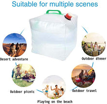 Carica l'immagine nel visualizzatore di Gallery, BESTZY 20l Sacchetto di Acqua Pieghevole Trasparente Contenitore...