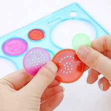 Carica l&#39;immagine nel visualizzatore di Gallery, JZK 10 x Spirografo per Bambini Mandala + 10 Penne Colorate a multicolore - Ilgrandebazar