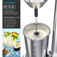 Carica l&#39;immagine nel visualizzatore di Gallery, Arendo - Frullino per frappé - Mixer Bevande - Brocca da 500 ml - 100 W...