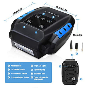 Compressore Portatile per Auto Aria Compressa Pompa Elettrica 150PSI... - Ilgrandebazar