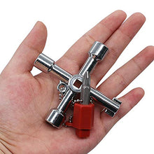 Carica l&#39;immagine nel visualizzatore di Gallery, Chiave a brugola universale per chiave a triangolo con a croce...