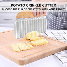 Carica l&#39;immagine nel visualizzatore di Gallery, Coltello Ondulato, Taglia Patate, Lama per Patatine Fritte, per...
