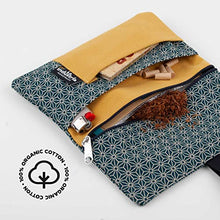 Carica l&#39;immagine nel visualizzatore di Gallery, Borsello porta tabacco, cartine, filtri e accendino - Astuccio portatabacco di stoffa Maki