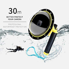 Carica l&#39;immagine nel visualizzatore di Gallery, AFAITH Gopro Dome Port, Custodia impermeabile 6 Per GoPro oHero 5/6/7 Black