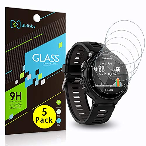 Didisky Vetro Temperato per Garmin Forerunner 735XT, [ 5 Pezzi] Transparent-2 - Ilgrandebazar