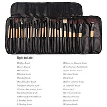 Carica l&#39;immagine nel visualizzatore di Gallery, Pennelli Make Up,Cadrim 24 pezzi Set di pennelli professionali per Madera