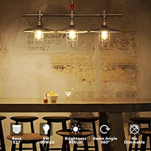 Carica l&#39;immagine nel visualizzatore di Gallery, Lampadine di Filamento a LED, LVWIT ST64 E27 8W 2700K-6 Pezzi (Marrone)