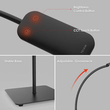 Carica l&#39;immagine nel visualizzatore di Gallery, Lampada da Pavimento a Stelo in LED, Paralume Classico Semplice Black - Ilgrandebazar