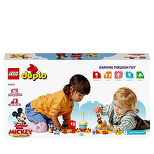 Carica l&#39;immagine nel visualizzatore di Gallery, LEGO 10941 DUPLO Disney Il Treno del Compleanno di Topolino e Minnie, Giocattolo con Personaggi, Giochi Educativi per Bambini e Bambine da 2 Anni in su, Idea Regalo con Torta e Palloncini