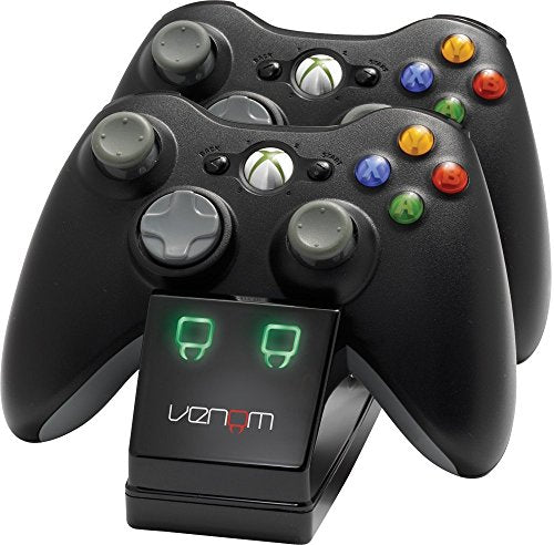 Venom Twin Charging Station Doppio Caricabatterie per Xbox 360, Con 2 x...