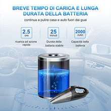 Carica l'immagine nel visualizzatore di Gallery, RIKIN Aspirabriciole Senza Fili Aspirapolvere Portatile 3 in 1 Aspirabriciole Potente 8500PA 120W 12V Aspirapolvere Ricaricabile Filtro HEPA Umido e Secco con Illuminazione a LED per Auto Casa