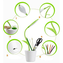 Carica l&#39;immagine nel visualizzatore di Gallery, Lampada da Scrivania e Tavola VADIV, con Porta USB Sapling, Green - Ilgrandebazar