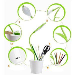 Lampada da Scrivania e Tavola VADIV, con Porta USB Sapling, Green - Ilgrandebazar