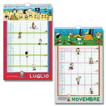 Carica l&#39;immagine nel visualizzatore di Gallery, EURO PUBLISHING: Calendario Agenda Peanuts 2024 - Prodotto ufficiale - cm 29x44