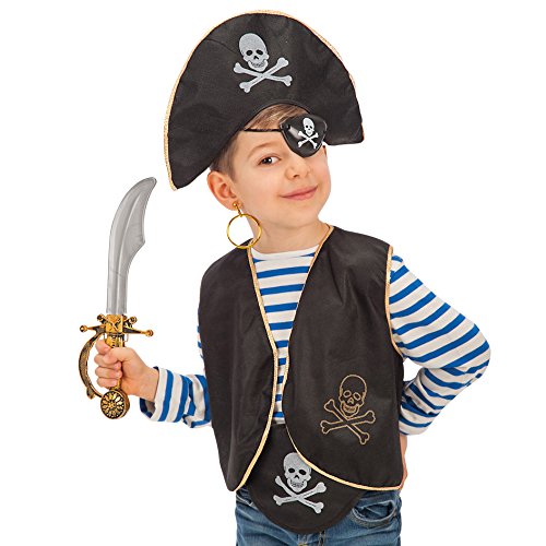 Carnival Toys- Set Pirata Bimbo Cappello Benda Gilet Costume Party E... - Ilgrandebazar