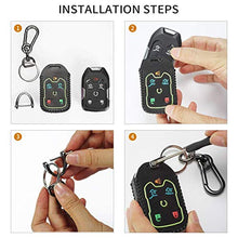Carica l'immagine nel visualizzatore di Gallery, MLING Custodia per Chiave Auto Cover Telecomando con Linea Nera