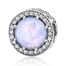 Carica l&#39;immagine nel visualizzatore di Gallery, NINGAN Ciondolo radioso con Motivo a Cuori, in Argento Opalescent Pink - Ilgrandebazar