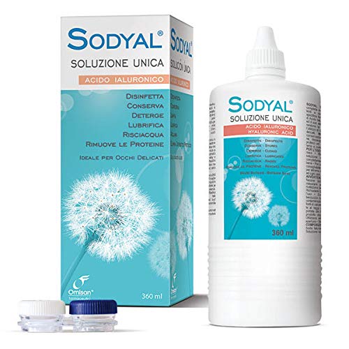 Sodyal Unica Soluzione con Acido Ialuronico per Lenti a contatto - 360 ml - Ilgrandebazar