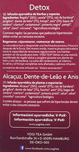 Carica l&#39;immagine nel visualizzatore di Gallery, Yogi Tea Detox - 17 Bustine Filtro [30.6 gr]