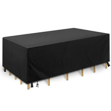 Carica l'immagine nel visualizzatore di Gallery, Coperture per Mobili da Giardino,210D Oxford Copritavolo Tavolo da Esterno Copritavolo Esterno Impermeabile,Impermeabile Anti-UV Antivento Copertura da Tavolo da Giardino,200*160*70