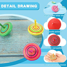 Carica l'immagine nel visualizzatore di Gallery, Annhao 30 Pezzi Mini Trottole, in Legno creativi Gadget compleanno, per bambini di 3-7 anni (Colore Casuale)