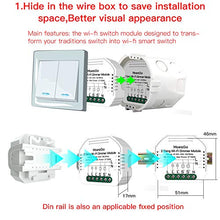 Carica l&#39;immagine nel visualizzatore di Gallery, MoesGo Mini 2 Gang Modulo smart WiFi fai da te per interruttori, modello...