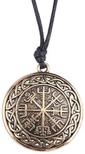 Carica l'immagine nel visualizzatore di Gallery, My Shape da Uomo Islandese Viking Rune per Fortuna e Benedizioni Antique Gold - Ilgrandebazar