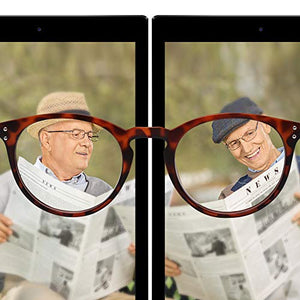 VECIEN 3-Paia Occhiali da Lettura Presbiopia,Montatura per occhiali 2.0 x