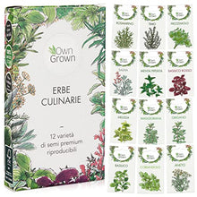 Carica l'immagine nel visualizzatore di Gallery, Owngrown - Set Di Semi Di Erbe Semi Da Piantare - 12 Erbe Per Giardino E Cucina . Semi Di Prezzemolo, Erbe Di Provenza, Erbe Italiane, Semi Di Coriandolo, Semi Di Aneto