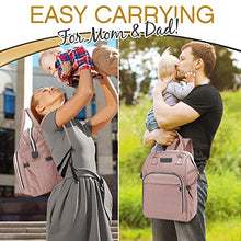 Carica l&#39;immagine nel visualizzatore di Gallery, Viedouce Borsa per Pannolini Zaino Fasciatoio, Mamma,Impermeabile Rosa - Ilgrandebazar