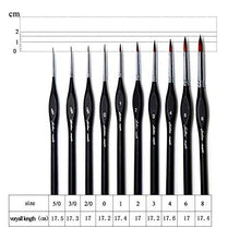 Carica l&#39;immagine nel visualizzatore di Gallery, Pennelli Acquerello,Set Pittura Per Acquerello Olio e Nail Art,10...