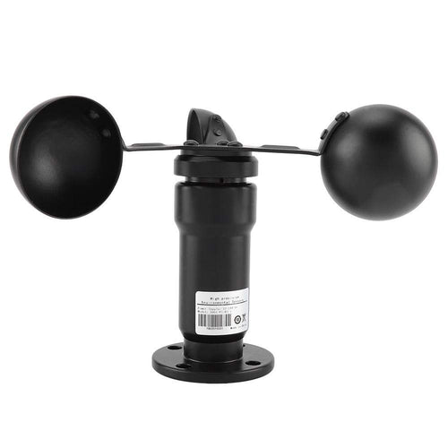 Anemometro con Sensore di Velocità del Vento Mumusuki 12.4cm / 4.88in, Nero - Ilgrandebazar