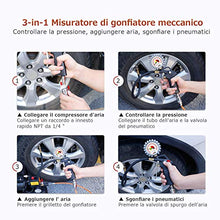 Carica l&#39;immagine nel visualizzatore di Gallery, oasser Manometro Digitale Pressione Gomme Pistola Gonfiaggio Pneumatici... - Ilgrandebazar