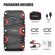 Carica l&#39;immagine nel visualizzatore di Gallery, YABER Avviatore Emergenza per Auto, 1200A Jump Starter Auto Portatile(Fino a...