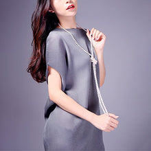 Carica l&#39;immagine nel visualizzatore di Gallery, Merdia Elegante collana da donna con perle artificiali, ideale indossare... - Ilgrandebazar