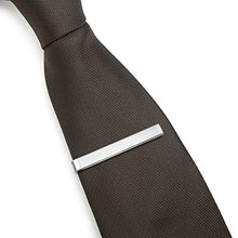 Carica l&#39;immagine nel visualizzatore di Gallery, Set di 3 Fermacravatta 4 CM Uomo Colore Argento, Nero, Oro + Pacco Regalo - Ilgrandebazar
