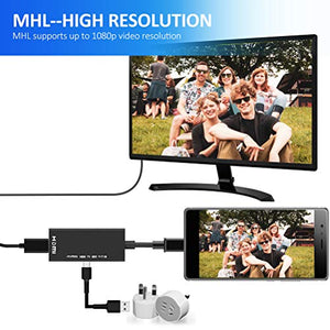 Adattatore cavo MHL Micro USB a HDMI, a HDMI 1080P Convertitore nero - Ilgrandebazar