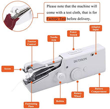 Carica l&#39;immagine nel visualizzatore di Gallery, DUTISON Mini Macchina da Cucire Portatile Handheld Cordless Strumento di... - Ilgrandebazar
