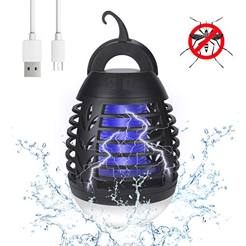 yipin Lampada Antizanzara Elettrica per Esterno&Interno,2-in-1 Lampada...