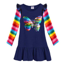 Carica l&#39;immagine nel visualizzatore di Gallery, VIKITA Vestito Ricamo Floreale Manica Lunga Casuale Cotone Bambina L323 5T - Ilgrandebazar