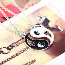 Carica l&#39;immagine nel visualizzatore di Gallery, yin yang collana,Ciondolo 2pc Collana Ciondolo Tai Chi Yin Yang White&amp;black - Ilgrandebazar