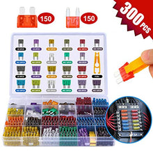 Carica l&#39;immagine nel visualizzatore di Gallery, Fusibili auto 300, set assortimento di fusibili mini lama (2A 3A 5A 7.5A 10A...